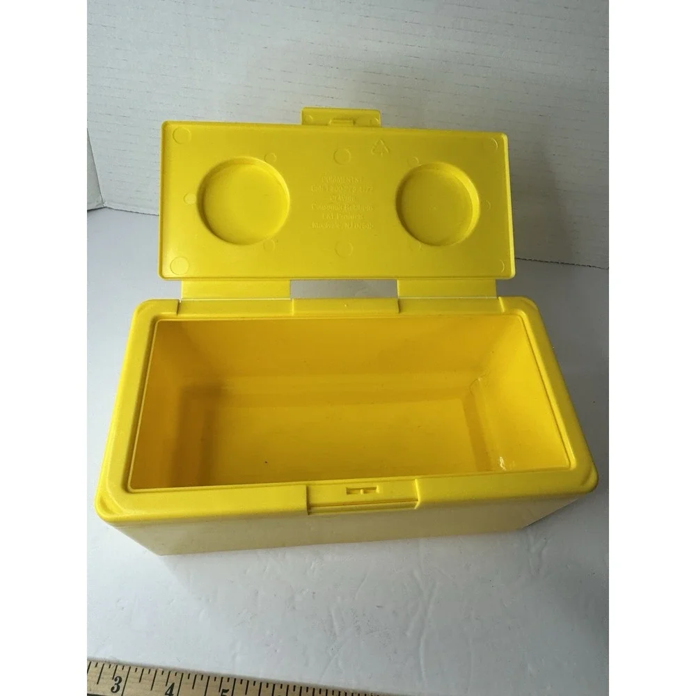 CHUBS Stackable Empty Baby Wipe Container Yellow Vintage